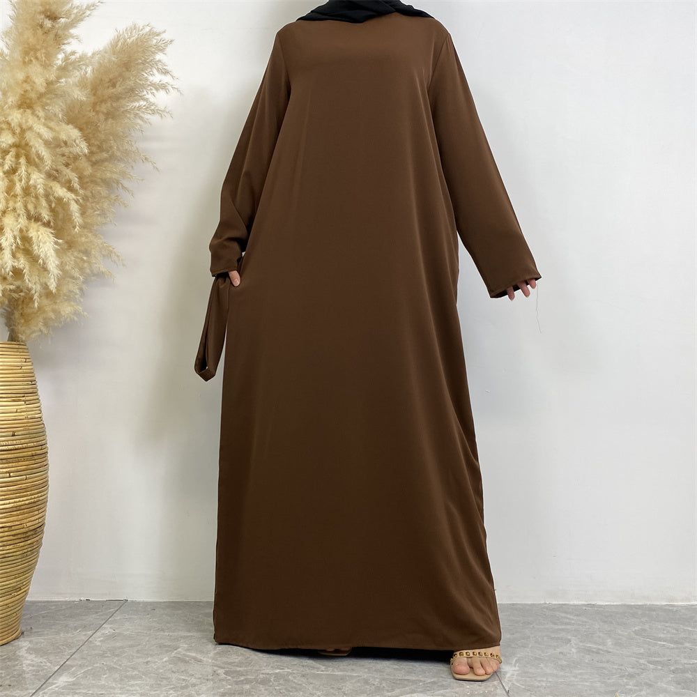 Serene Silhouette Abaya - Open Arm Edition