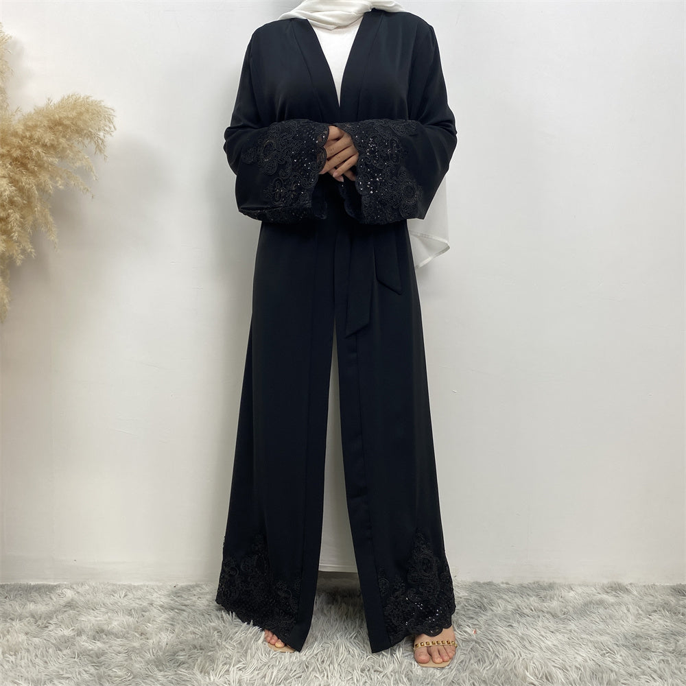 Serene Silhouette Abaya - Open Arm Edition