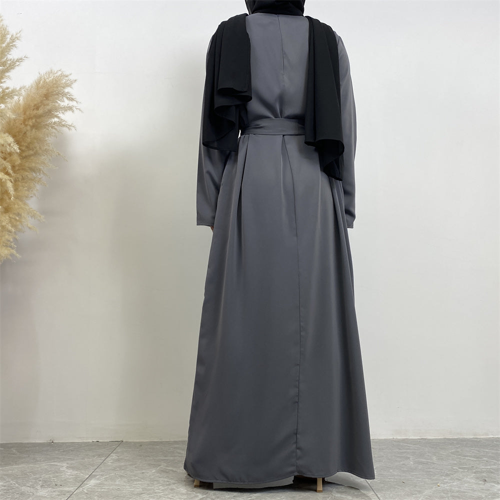 Serene Silhouette Abaya - Open Arm Edition