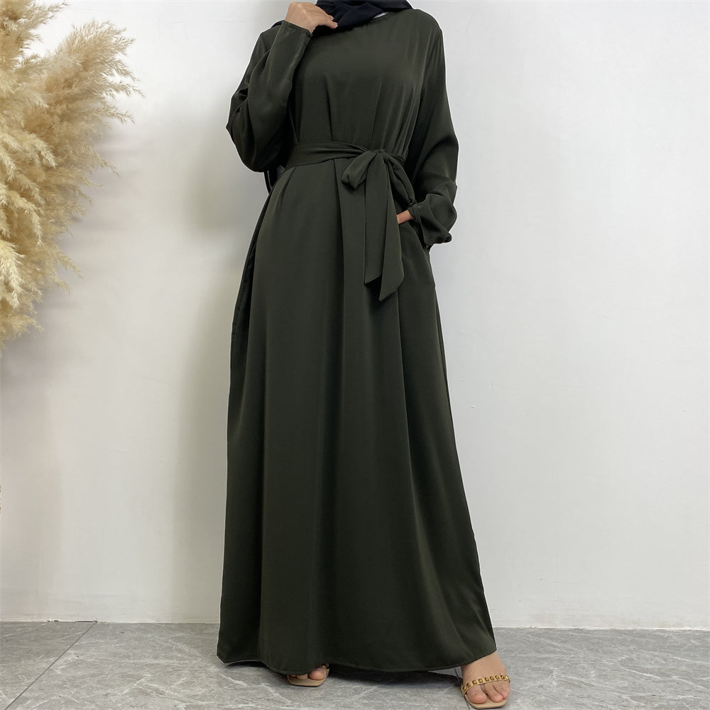 Serene Silhouette Abaya - Open Arm Edition