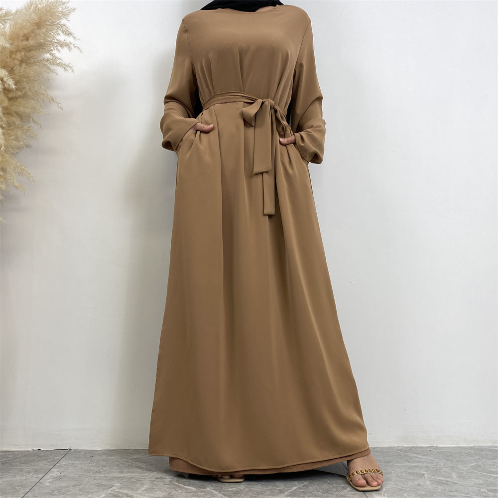 Serene Silhouette Abaya - Open Arm Edition