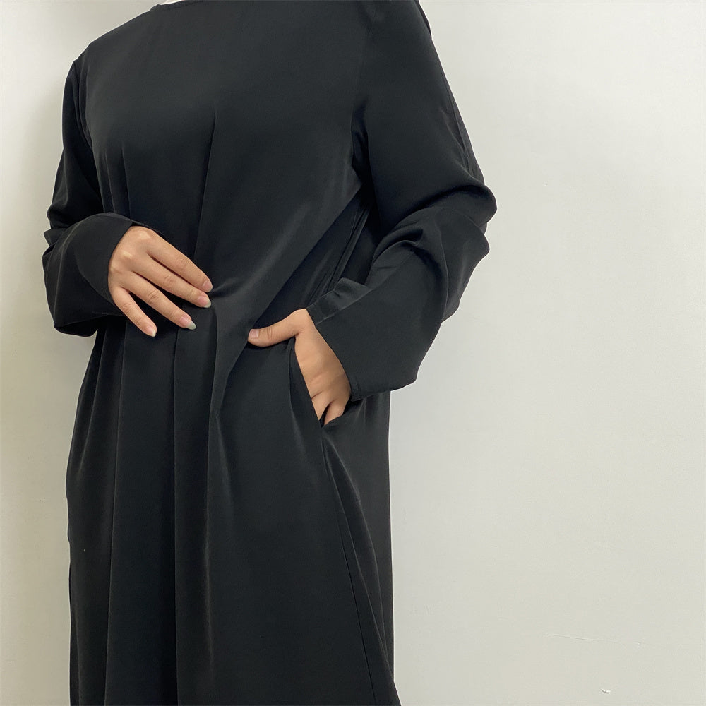 Serene Silhouette Abaya - Open Arm Edition