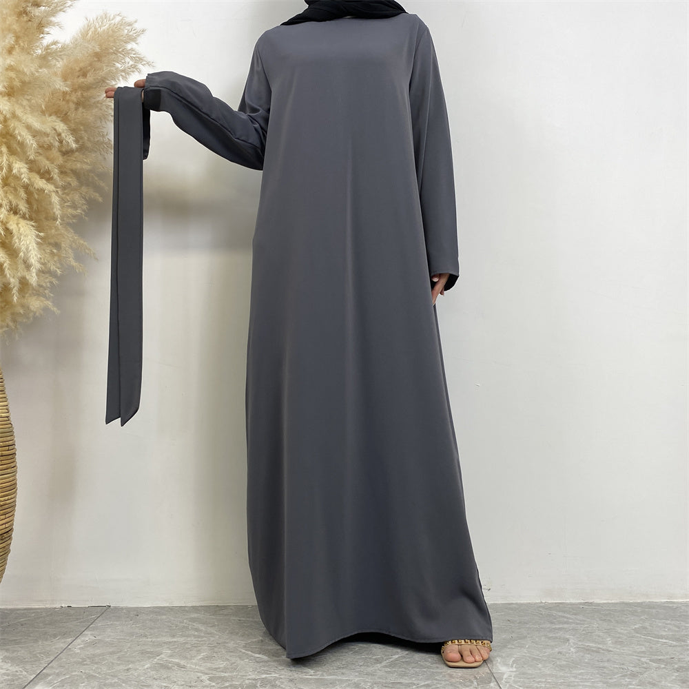 Serene Silhouette Abaya - Open Arm Edition