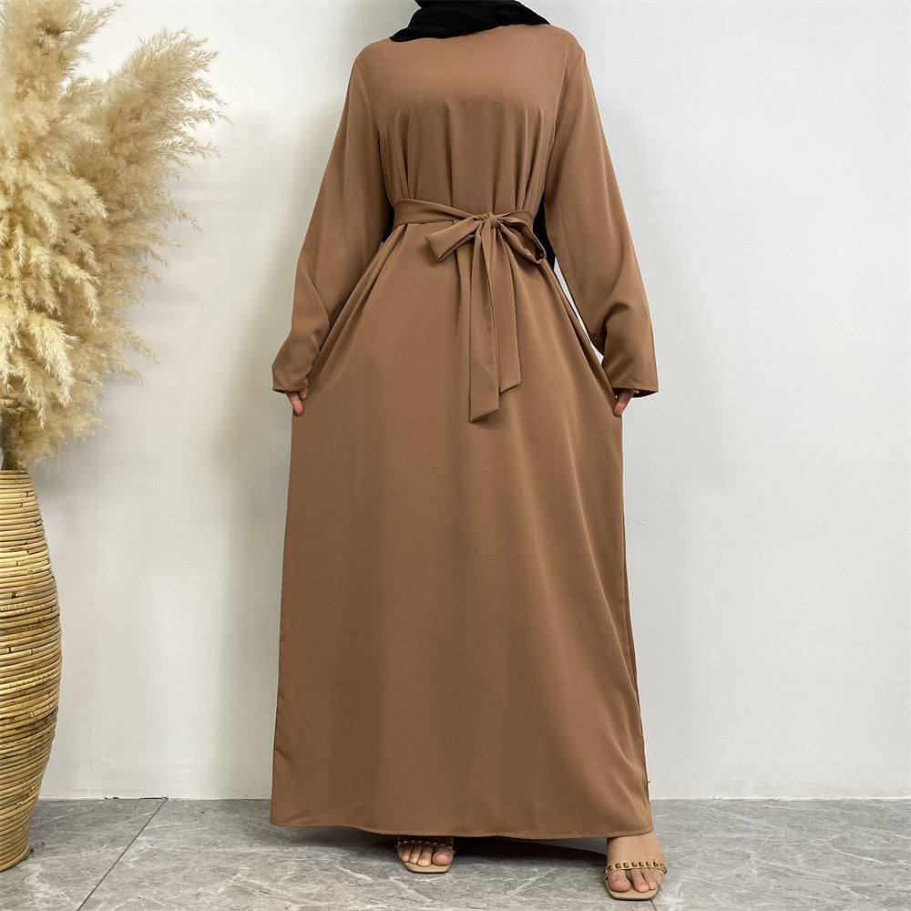 Serene Silhouette Abaya - Open Arm Edition
