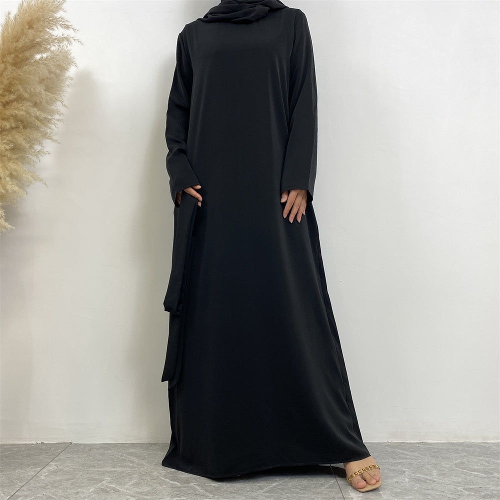 Serene Silhouette Abaya - Open Arm Edition