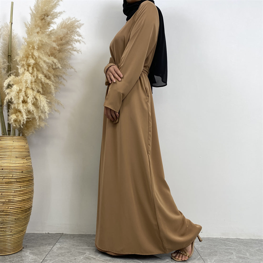 Serene Silhouette Abaya - Open Arm Edition